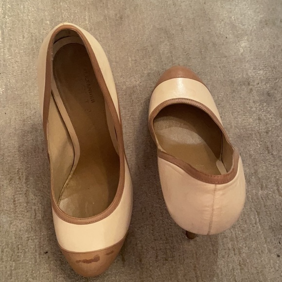 Cream and Camel Alexander McQueen Pumps - Picture 2 of 5